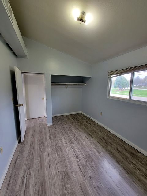 2 Bedroom Apartment at Thurston #1325, Akron OH — Empty bedroom with closet and window.